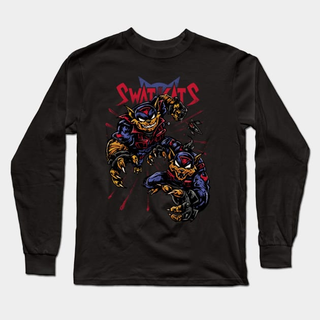 Swat Kats Long Sleeve T-Shirt by Bodya